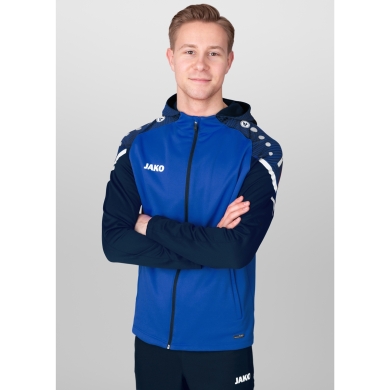 JAKO Kapuzenjacke Performance (Polyester-Fleece) royalblau/marineblau Herren