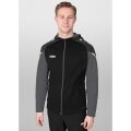 JAKO Kapuzenjacke Performance (Polyester-Fleece) schwarz/anthrazitgrau Herren