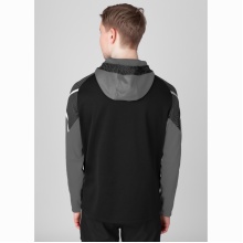 JAKO Kapuzenjacke Performance (Polyester-Fleece) schwarz/anthrazitgrau Herren