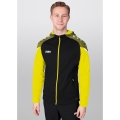 JAKO Kapuzenjacke Performance (Polyester-Fleece) schwarz/gelb Herren