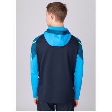 JAKO Kapuzenjacke Performance (Polyester-Fleece) marineblau/hellblau Herren