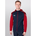 JAKO Kapuzenjacke Performance (Polyester-Fleece) marineblau/rot Herren