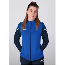 JAKO Kapuzenjacke Performance (Polyester-Fleece) royalblau/marineblau Damen