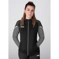 JAKO Kapuzenjacke Performance (Polyester-Fleece) schwarz/anthrazitgrau Damen