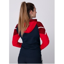 JAKO Kapuzenjacke Performance (Polyester-Fleece) marineblau/rot Damen