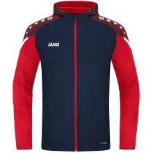 JAKO Kapuzenjacke Performance (Polyester-Fleece) marineblau/rot Jungen/Mädchen/Kinder