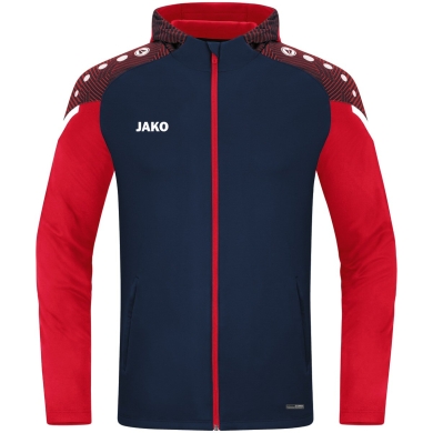 JAKO Kapuzenjacke Performance (Polyester-Fleece) marineblau/rot Jungen/Mädchen/Kinder