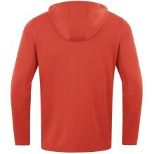 JAKO Kapuzenjacke Power (Polyester-Fleece, Seitentaschen mit Reißverschluss) orange/marineblau Herren