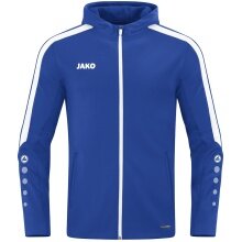 JAKO Kapuzenjacke Power (Polyester-Fleece, Seitentaschen mit Reißverschluss) royalblau Kinder