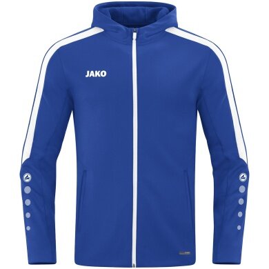 JAKO Kapuzenjacke Power (Polyester-Fleece, Seitentaschen mit Reißverschluss) royalblau Kinder