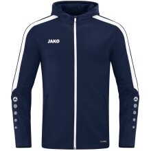 JAKO Kapuzenjacke Power (Polyester-Fleece, Seitentaschen mit Reißverschluss) marineblau Kinder