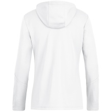 JAKO Kapuzenjacke Power (Polyester-Fleece, Seitentaschen mit Reißverschluss) weiss Damen