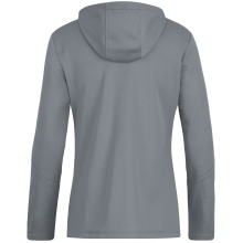 JAKO Kapuzenjacke Power (Polyester-Fleece, Seitentaschen mit Reißverschluss) dunkelgrau Damen