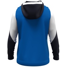 JAKO Kapuzenpullover mit Half-Zip Dynamic (100% rec. Polyester) royalblau/weiss/marineblau Herren