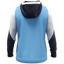 JAKO Kapuzenpullover mit Half-Zip Dynamic (100% rec. Polyester) himmelblau/weiss/marineblau Herren