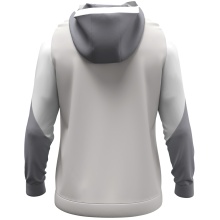 JAKO Kapuzenpullover mit Half-Zip Dynamic (100% rec. Polyester) hellgrau/weiss/grau Herren