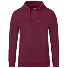 JAKO Freizeit Kapuzenpullover Hoodie Organic (Bio-Baumwolle) weinrot Jungen