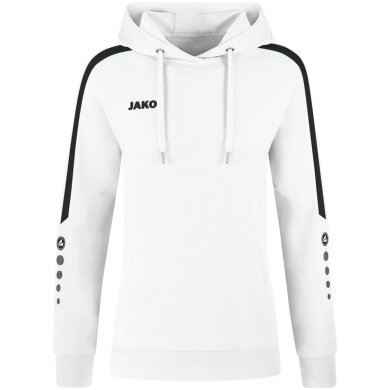 JAKO Kapuzenpullover (Hoodie) Power Kapuzensweat (Bio-Baumwolle) weiss Damen