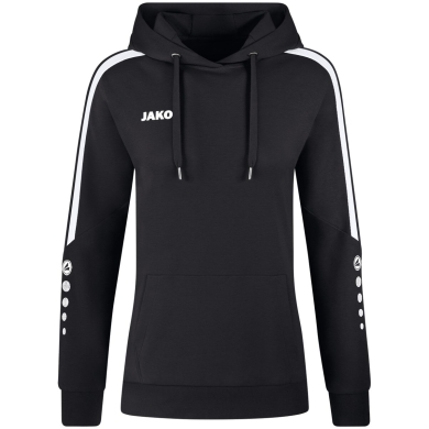 JAKO Kapuzenpullover (Hoodie) Power Kapuzensweat (Bio-Baumwolle) schwarz Damen