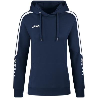 JAKO Kapuzenpullover (Hoodie) Power Kapuzensweat (Bio-Baumwolle) marineblau Damen