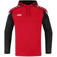 JAKO Kapuzensweat (Hoodie) Performance (Polyester-Fleece) rot/schwarz Herren