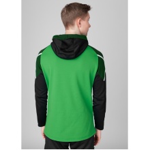 JAKO Kapuzensweat (Hoodie) Performance (Polyester-Fleece) grün/schwarz Herren