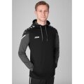 JAKO Kapuzensweat (Hoodie) Performance (Polyester-Fleece) schwarz/anthrazitgrau Herren