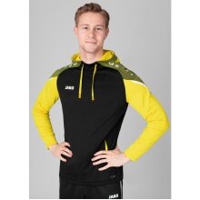 JAKO Kapuzensweat (Hoodie) Performance (Polyester-Fleece) schwarz/gelb Herren