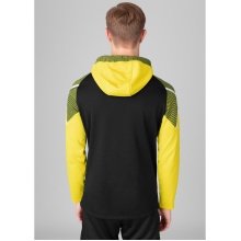 JAKO Kapuzensweat (Hoodie) Performance (Polyester-Fleece) schwarz/gelb Herren