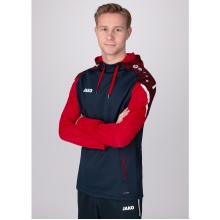 JAKO Kapuzensweat (Hoodie) Performance (Polyester-Fleece) marineblau/rot Herren