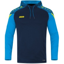 JAKO Kapuzensweat (Hoodie) Performance (Polyester-Fleece) marineblau/hellblau Damen