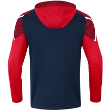 JAKO Kapuzensweat (Hoodie) Performance (Polyester-Fleece) marineblau/rot Damen