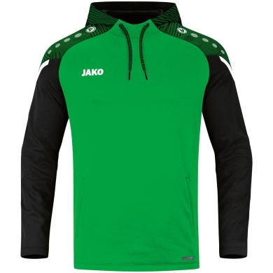 JAKO Kapuzensweat (Hoodie) Performance (Polyester-Fleece) grün/schwarz Jungen/Mädchen/Kinder