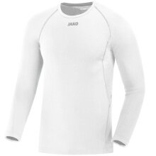 JAKO Langarmshirt Compression 2.0 (Polyester-Stretch-Tech) weiss Unterwäsche Herren