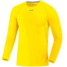 JAKO Langarmshirt Compression 2.0 (Polyester-Stretch-Tech) gelb Unterwäsche Herren