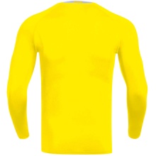 JAKO Langarmshirt Compression 2.0 (Polyester-Stretch-Tech) gelb Unterwäsche Herren