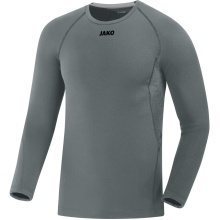 JAKO Langarmshirt Compression 2.0 (Polyester-Stretch-Tech) dunkelgrau Unterwäsche Herren