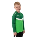 JAKO Langarmshirt Ziptop Iconic (angenehmer Tragekomfort) grün/dunkelgrün Kinder