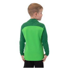 JAKO Langarmshirt Ziptop Iconic (angenehmer Tragekomfort) grün/dunkelgrün Kinder