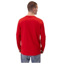 JAKO Langarmshirt Organic (Freizeit, Bio-Baumwolle) rot Herren