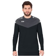 JAKO Sport-Langarmshirt Sweat Champ 2.0 (100% Polyester) schwarz Herren