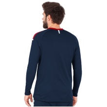 JAKO Sport-Langarmshirt Sweat Champ 2.0 (100% Polyester) marineblau/rot Herren