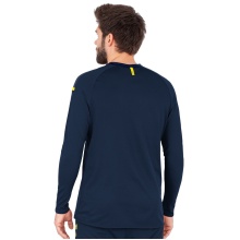 JAKO Sport-Langarmshirt Sweat Champ 2.0 (100% Polyester) marineblau/gelb Herren