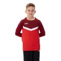 JAKO Sport-Langarmshirt Sweat Iconic (Polyester-Stretch-Fleece) rot/weinrot Kinder