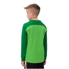 JAKO Sport-Langarmshirt Sweat Iconic (Polyester-Stretch-Fleece) grün/dunkelgrün Kinder