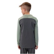 JAKO Sport-Langarmshirt Sweat Iconic (Polyester-Stretch-Fleece) anthrazitgrau/mintgrün Kinder