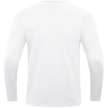 JAKO Sport-Langarmshirt Sweat Power (rec. Polyester, hohe Bewegungsfreiheit) weiss Kinder