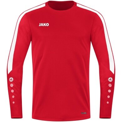 JAKO Sport-Langarmshirt Sweat Power (rec. Polyester, hohe Bewegungsfreiheit) rot Herren