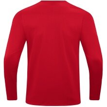 JAKO Sport-Langarmshirt Sweat Power (rec. Polyester, hohe Bewegungsfreiheit) rot Herren