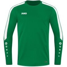 JAKO Sport-Langarmshirt Sweat Power (rec. Polyester, hohe Bewegungsfreiheit) grün Herren